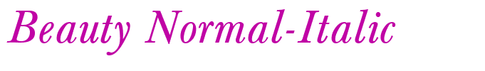 Beauty Normal-Italic